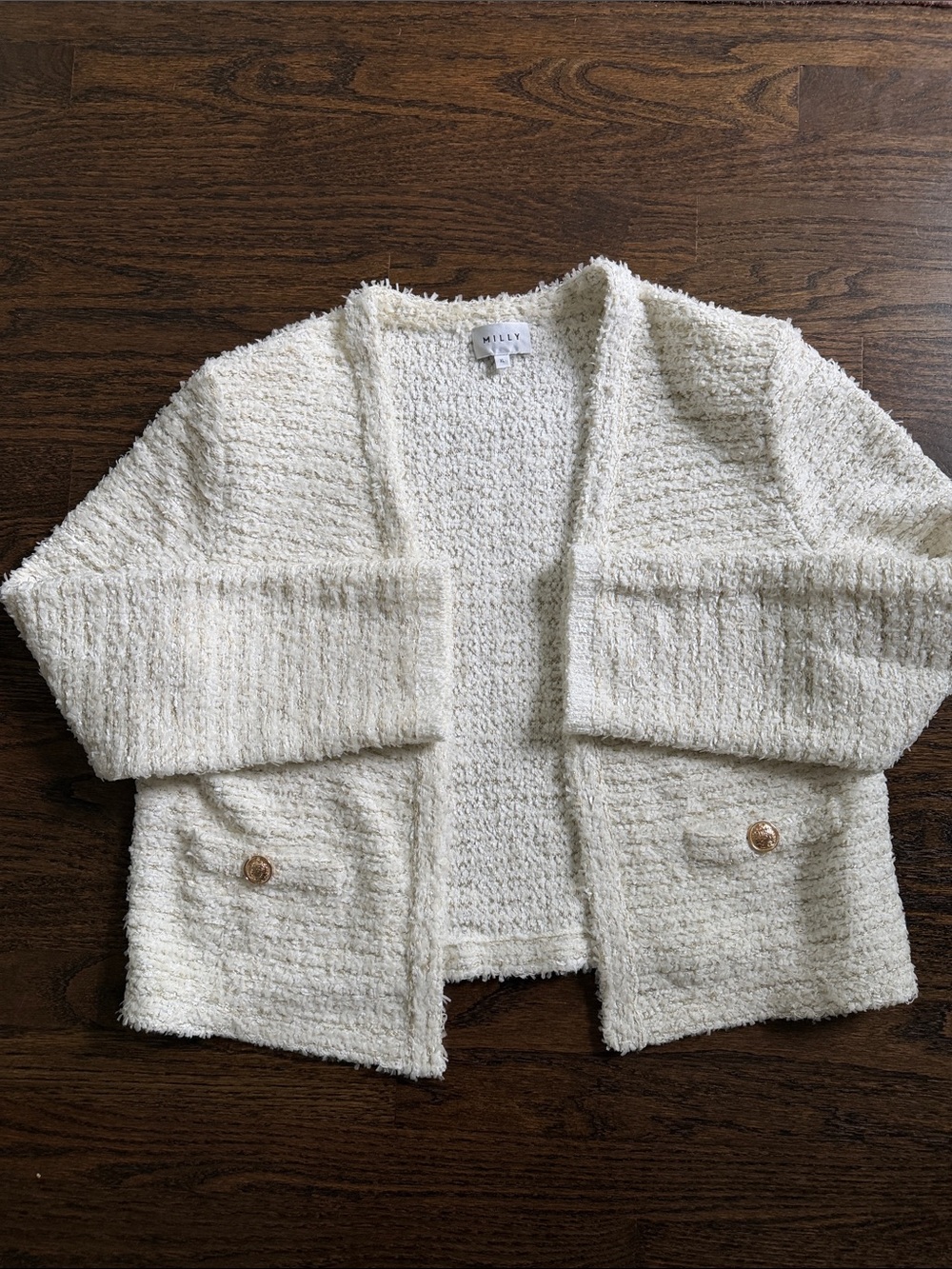 Cozy Cream Bouclé Open Cardigan Sweater